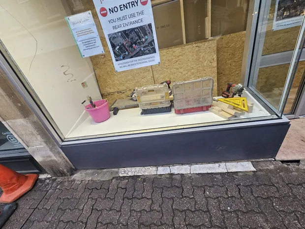 Completed commercial shopfront installation by SK Shopfronts