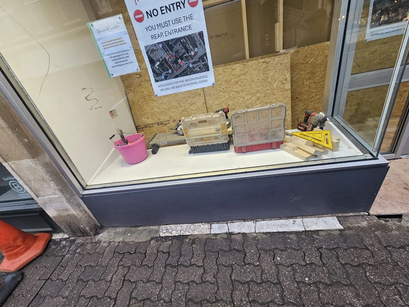 Commercial shopfront work by SK Shopfronts near Sutton Coldfield