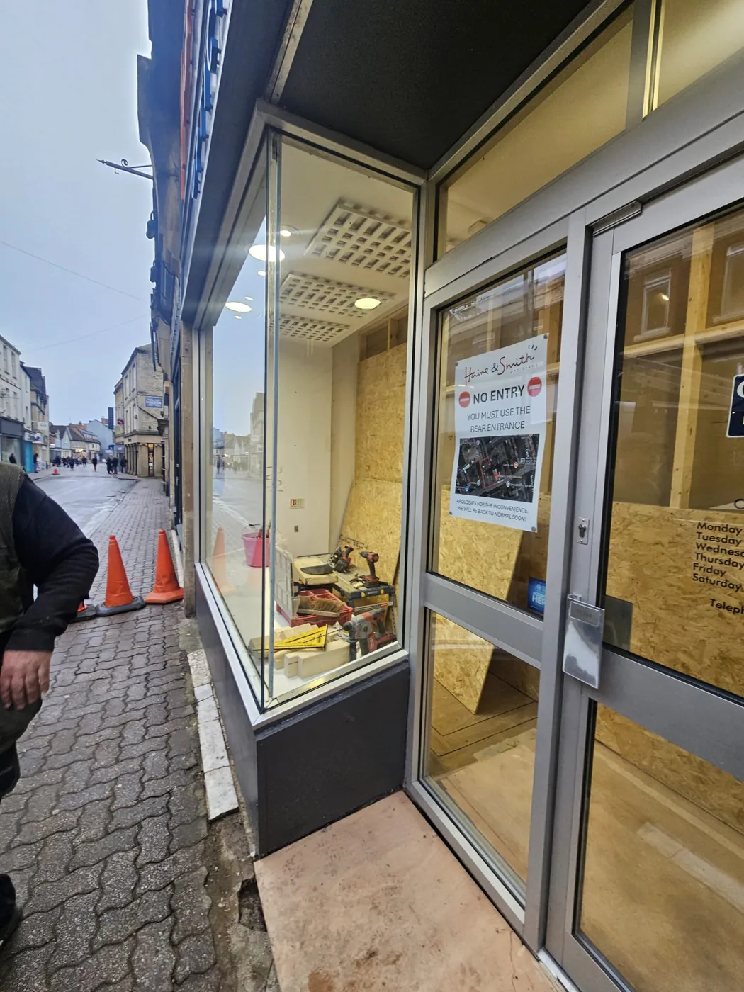 Commercial shopfront work by SK Shopfronts near Oakham